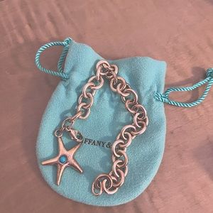 Tiffany silver bracelet with starfish